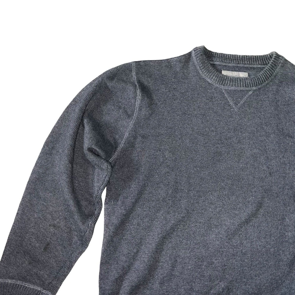 Gorp Core Cozy Eddie Bauer Gray Waffle Knit Crewneck Sweater Pullover - Picture 6 of 15